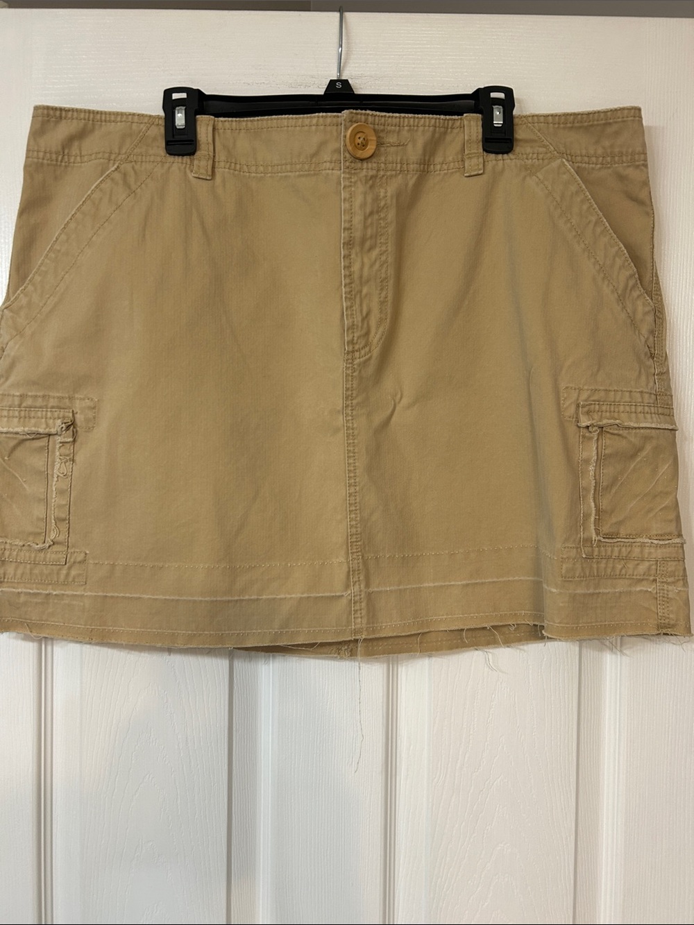 Old Navy Tan Cargo Mini Skirt